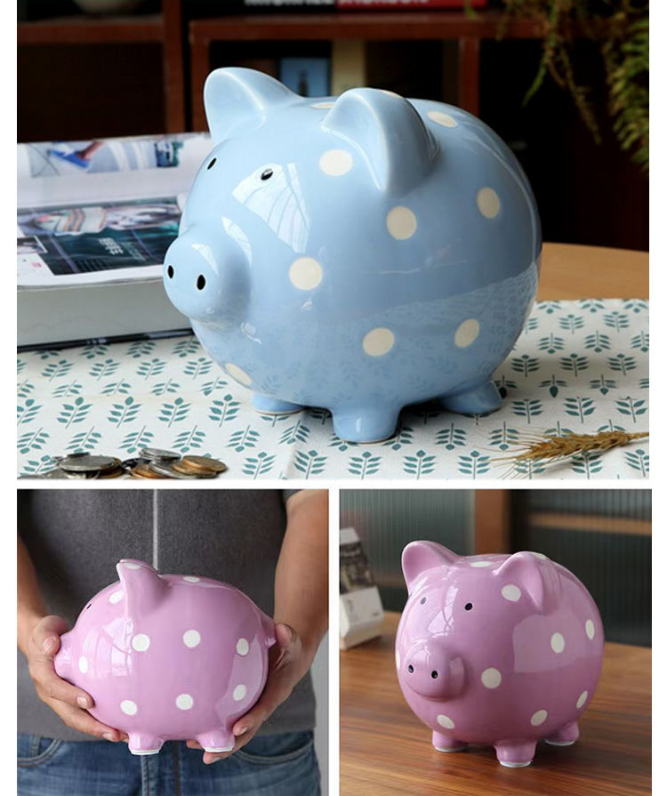 Qoo10] 陶器 貯金箱 かわいい 豚貯金箱 おしゃ
